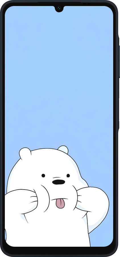 Силиконовый чехол Милый мишка для Samsung Galaxy A06 4G - 6357u-3776 изображение 