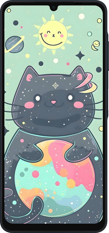 Силіконовий чехол Милый котик для Samsung Galaxy A06 4G - 6364u-3776 изображение 