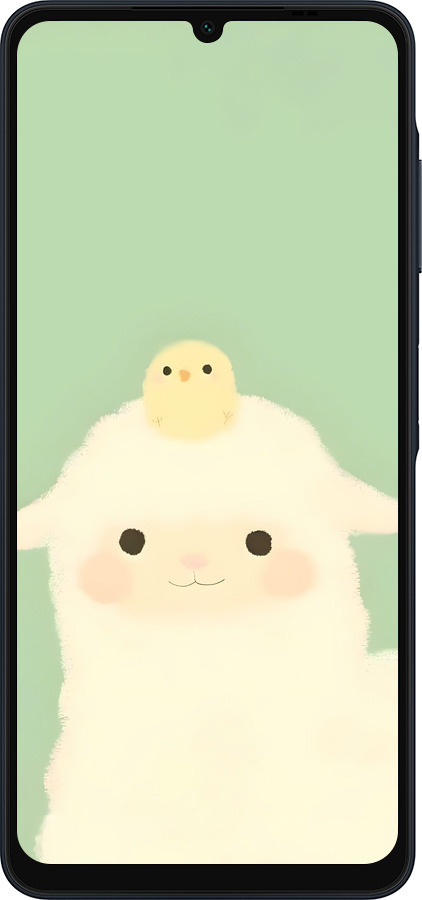 Силиконовый чехол Барашек и ципленок для Samsung Galaxy A06 4G - 6369u-3776 изображение 