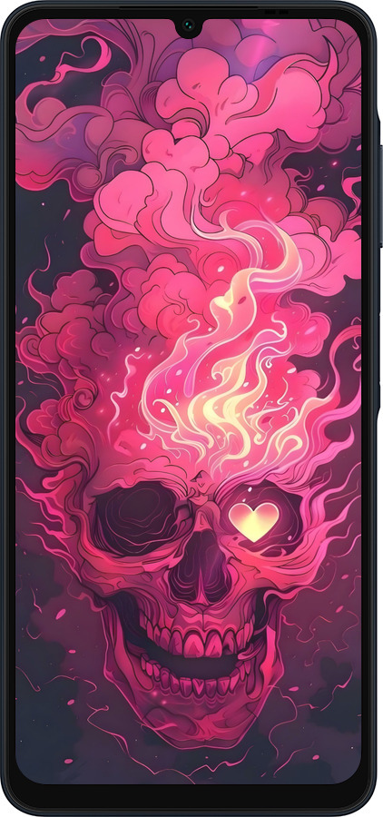 Силиконовый чехол Череп арт для Samsung Galaxy A06 4G - 6385u-3776 изображение 