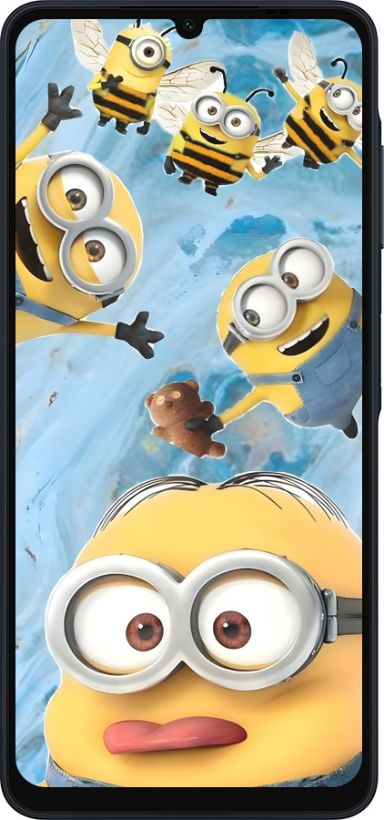 Силиконовый чехол Миньоны для Samsung Galaxy A06 4G - 6386u-3776 изображение 