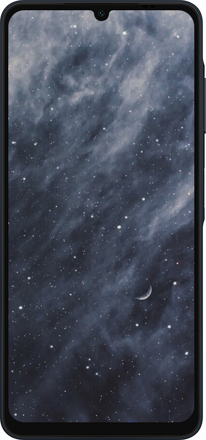 Силіконовий чехол Сині хмари, Синій місяць для Samsung Galaxy A06 4G - 6398u-3776 изображение 