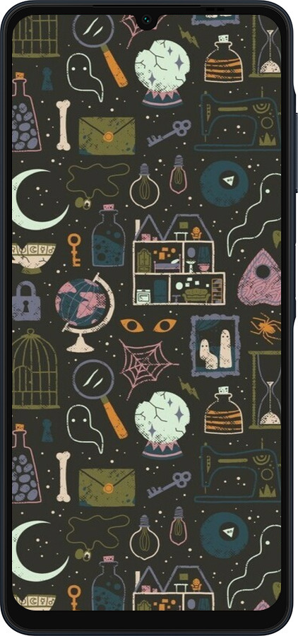 Силиконовый чехол Колдовской принт для Samsung Galaxy A06 4G - 6425u-3776 изображение 