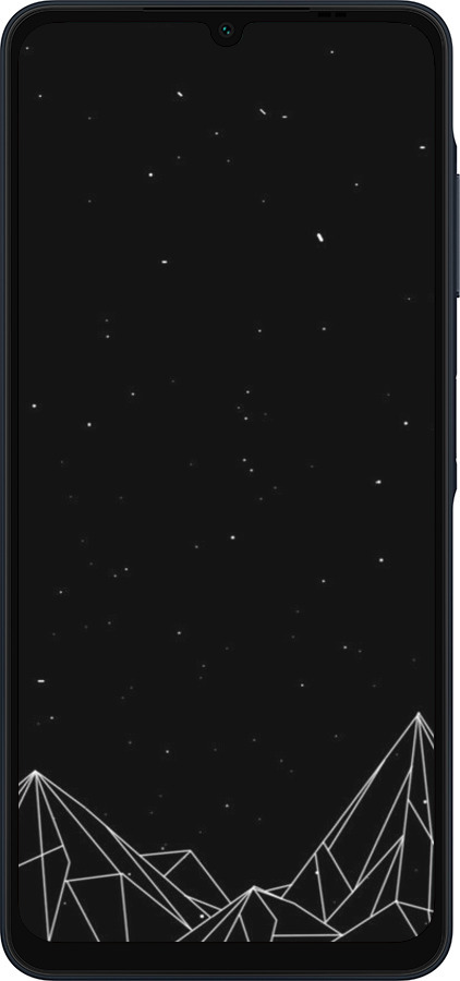 Силиконовый чехол Черно белые абстрактные горы для Samsung Galaxy A06 4G - 6437u-3776 изображение 