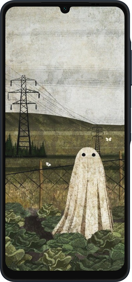 Силиконовый чехол Иллюстрация призрак в капусте для Samsung Galaxy A06 4G - 6440u-3776 изображение 