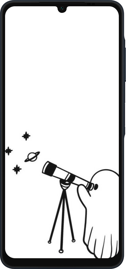 Силиконовый чехол Привидение астроном для Samsung Galaxy A06 4G - 6444u-3776 изображение 