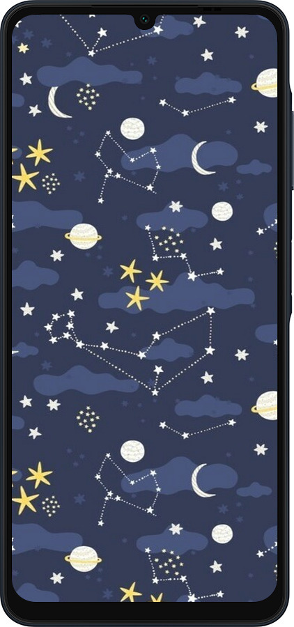 Силіконовий чехол Астрономічний візерунок для Samsung Galaxy A06 4G - 6446u-3776 изображение 