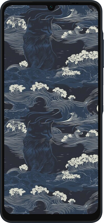 Силіконовий чехол Морська тематика у стилі арт-деко для Samsung Galaxy A06 4G - 6520u-3776 изображение 