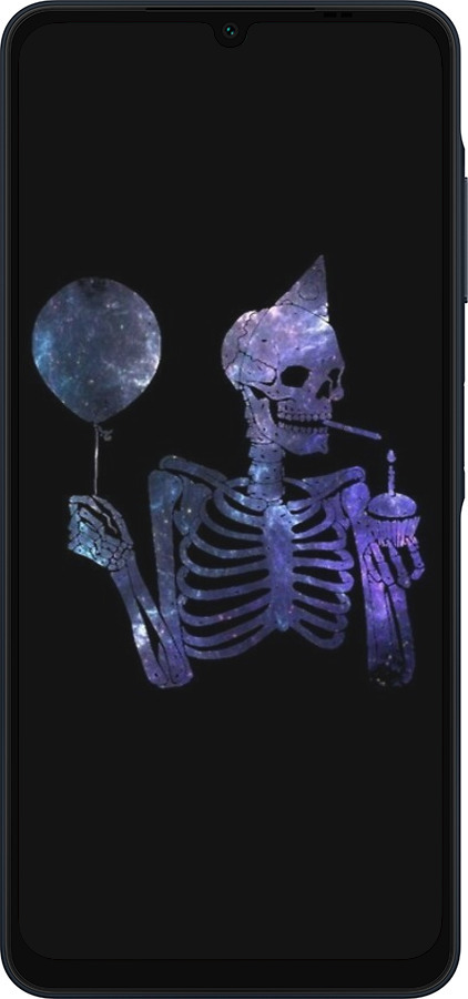 Силиконовый чехол Скелетное искусство для Samsung Galaxy A06 4G - 6536u-3776 изображение 