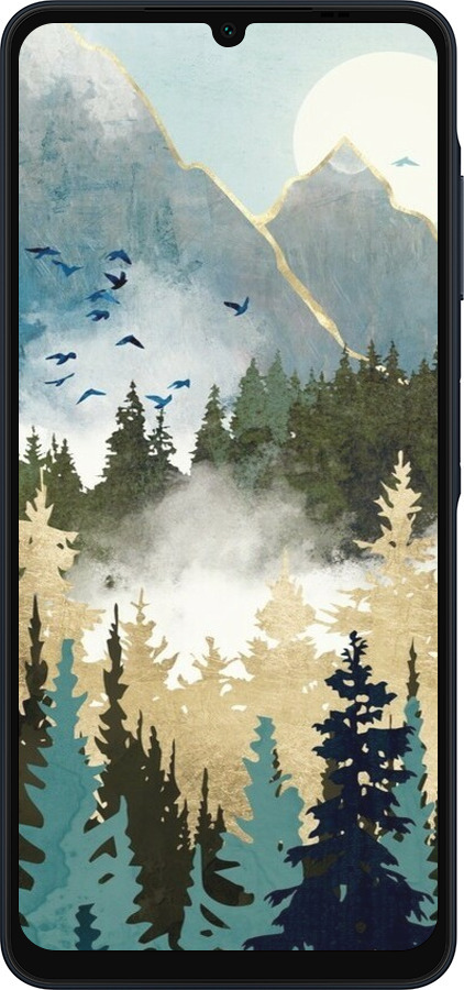 Силиконовый чехол С изображением лесного пейзажа для Samsung Galaxy A06 4G - 6548u-3776 изображение 