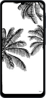 Силиконовый чехол Пальмы1 для Samsung galaxy a07 - 4634u-4059 изображение 