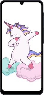 Силиконовый чехол Единорог для Samsung Galaxy A07s - 4702u-4509 изображение 
