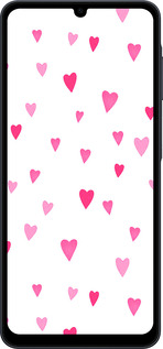 Силиконовый чехол Сердечки 2 для Samsung galaxy a07 - 4763u-4059 изображение 