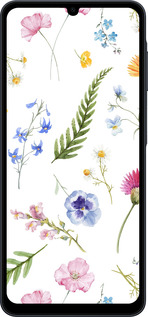 Силиконовый чехол Цветочный фон v2 для Samsung galaxy a07 - 5472u-4059 изображение 