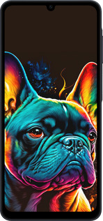 Силиконовый чехол Яркий бульдог для Samsung galaxy a07 - 5547u-4059 изображение 