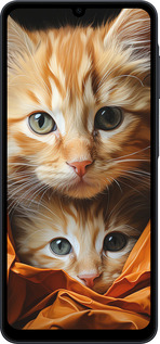 Силиконовый чехол Котики 2 для Samsung galaxy a07 - 5664u-4059 изображение 
