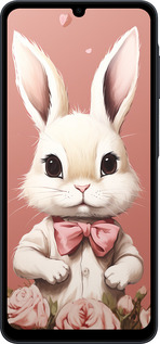 Силиконовый чехол Зайчик для Samsung galaxy a07 - 5669u-4059 изображение 