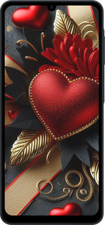 Силиконовый чехол Сердечки v2 для Samsung galaxy a07 - 5832u-4059 изображение 