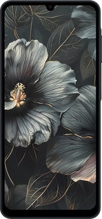 Силиконовый чехол Черные цветы для Samsung galaxy a07 - 6031u-4059 изображение 