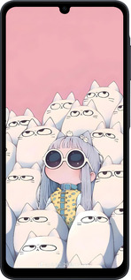 Силіконовий чехол Малышка с котами для Samsung galaxy a07 - 6295u-4059 изображение 