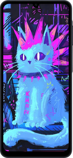 Силиконовый чехол Кот панк для Samsung galaxy a07 - 6311u-4059 изображение 