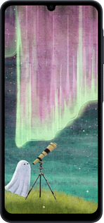 Силиконовый чехол Привидение и звезды для Samsung galaxy a07 - 6443u-4059 изображение 