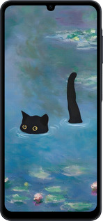 Силиконовый чехол С изображением кота и водяной лилии Monet для Samsung galaxy a07 - 6519u-4059 изображение 