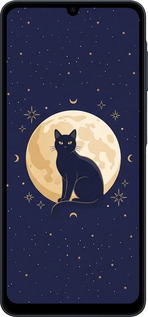 Силиконовый чехол Cute Cat Celestial/Witchy для Samsung galaxy a07 - 6787u-4059 изображение 