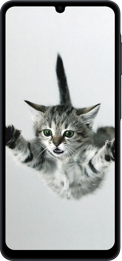 Силиконовый чехол Летящий котёнок для Samsung galaxy a07 - 2322u-4059 изображение 