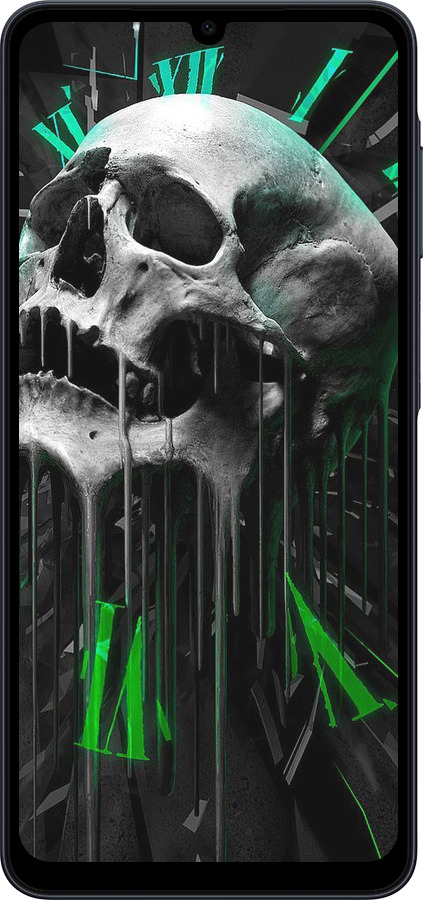 Силіконовий чехол Череп-годинник для Samsung galaxy a07 - 4100u-4059 изображение 