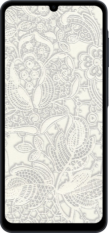 Силіконовий чехол Біле мереживо для Samsung galaxy a07 - 4383u-4059 изображение 