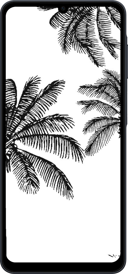 Силиконовый чехол Пальмы1 для Samsung galaxy a07 - 4634u-4059 изображение 