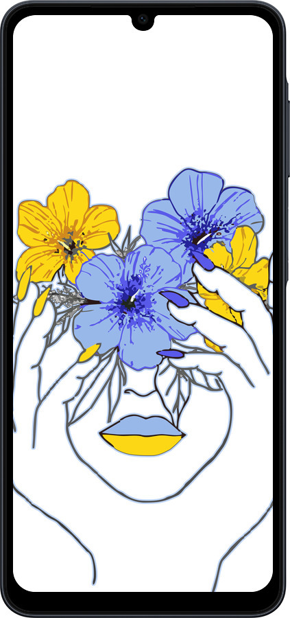 Силиконовый чехол Девушка v4 для Samsung galaxy a07 - 5276u-4059 изображение 