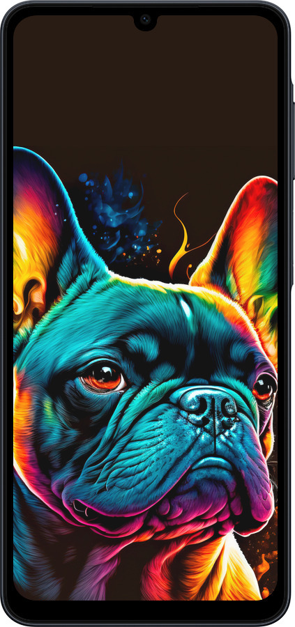 Силиконовый чехол Яркий бульдог для Samsung galaxy a07 - 5547u-4059 изображение 