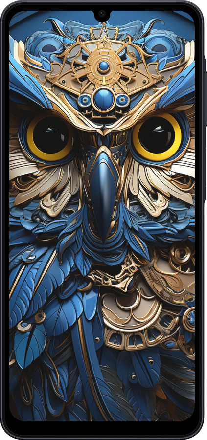 Силиконовый чехол Сова v2 для Samsung galaxy a07 - 5649u-4059 изображение 