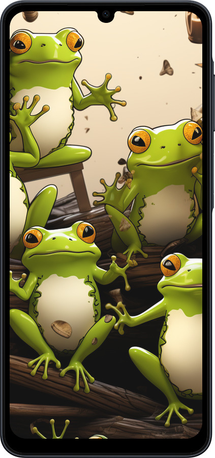Силиконовый чехол Жабки для Samsung galaxy a07 - 5656u-4059 изображение 