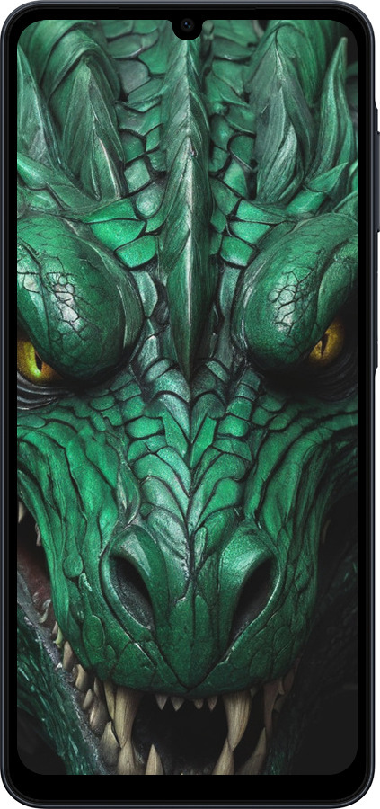 Силиконовый чехол Зелёный дракон v2 для Samsung galaxy a07 - 5817u-4059 изображение 