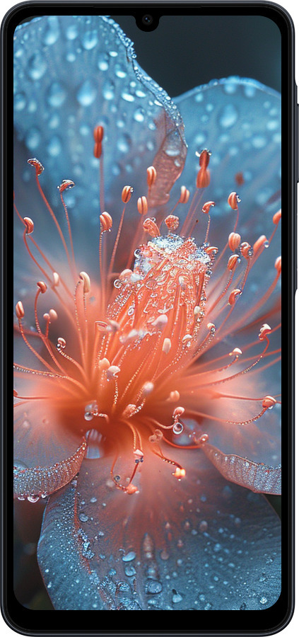 Силиконовый чехол Роса на цветке для Samsung galaxy a07 - 6039u-4059 изображение 