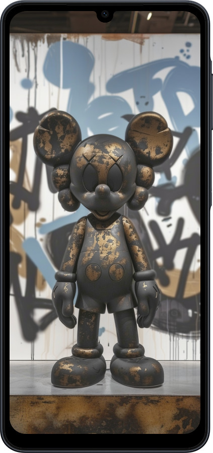 Силиконовый чехол Bronze kaws v2 для Samsung galaxy a07 - 6098u-4059 изображение 