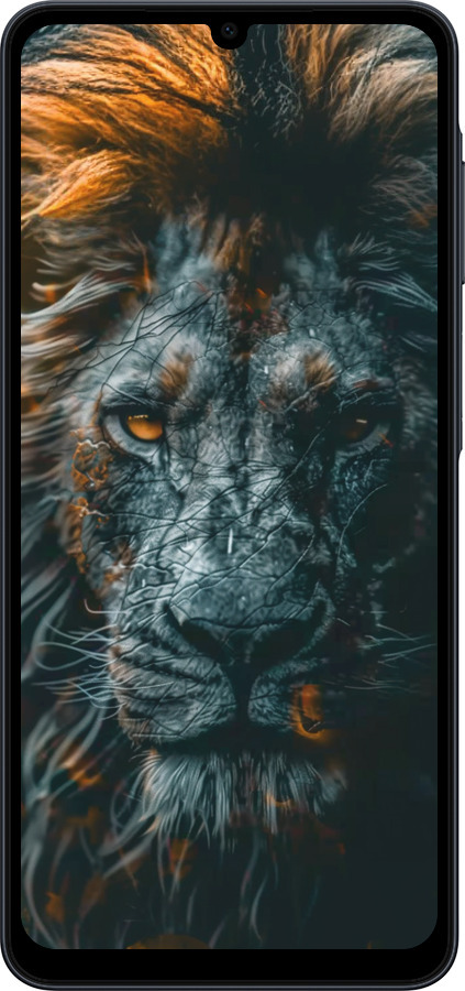 Силиконовый чехол Лев в сумерках для Samsung galaxy a07 - 6154u-4059 изображение 