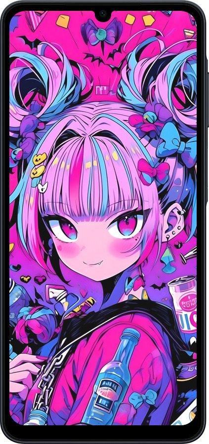 Силиконовый чехол Аниме милаха для Samsung galaxy a07 - 6314u-4059 изображение 