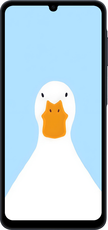 Силиконовый чехол Гусь для Samsung galaxy a07 - 6350u-4059 изображение 