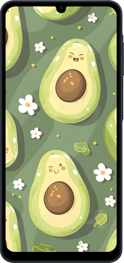 Силиконовый чехол Авокадо для Samsung galaxy a07 - 6380u-4059 изображение 