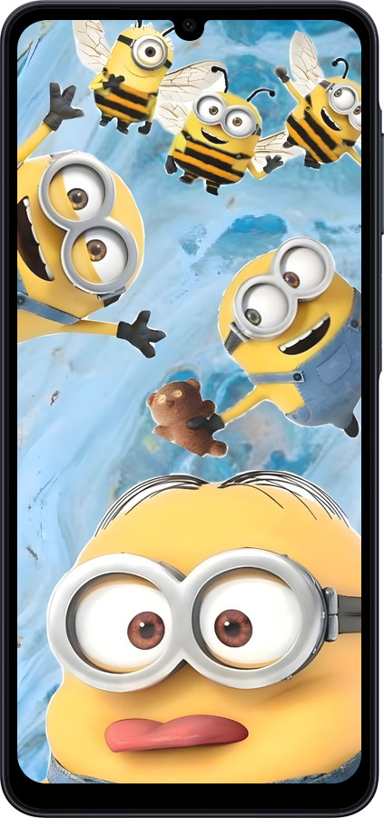 Силиконовый чехол Миньоны для Samsung galaxy a07 - 6386u-4059 изображение 