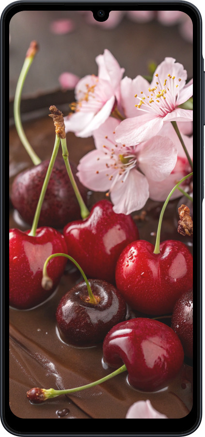 Силіконовий чехол Вишня у шоколаді для Samsung galaxy a07 - 6698u-4059 изображение 