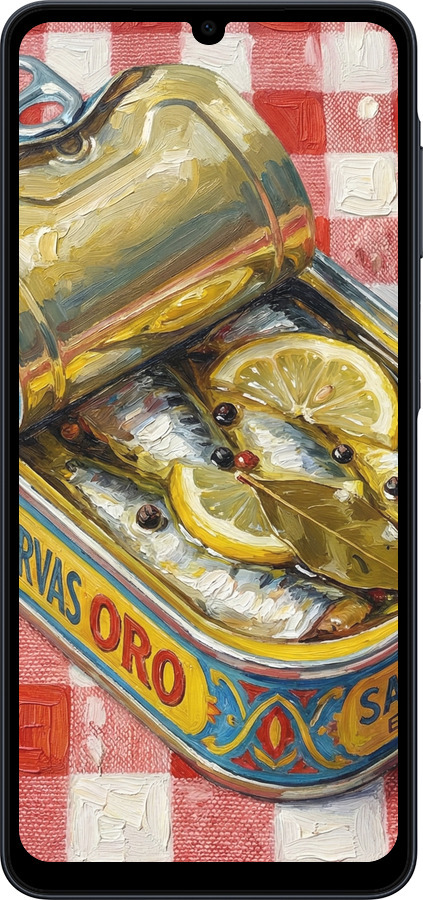 Силиконовый чехол Vintage Sardine Tin Phone для Samsung galaxy a07 - 6772u-4059 изображение 