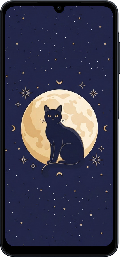 Силиконовый чехол Cute Cat Celestial/Witchy для Samsung galaxy a07 - 6787u-4059 изображение 
