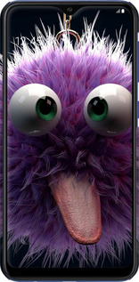 3D пластиковий матовий чехол Пухнастик для Samsung Galaxy A10 2019 A105F - 6017m-1671 изображение 