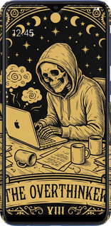 3D пластиковый матовый чехол The Overthinker для Samsung Galaxy A10 2019 A105F - 6774m-1671 изображение 