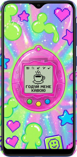 3D пластиковий матовий чехол Y2K Aesthetic Retro Pet: Годуй мене кавою для Samsung Galaxy A10 2019 A105F - 6784m-1671 изображение 
